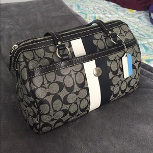 Black & Grey Coach Tote Bag
