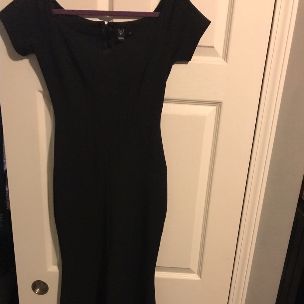 Black evening dress