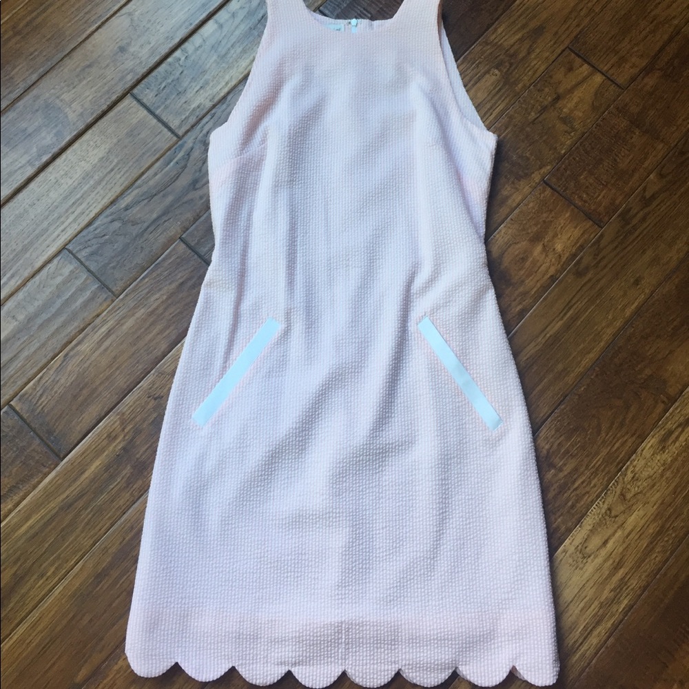 Pink seersucker dress