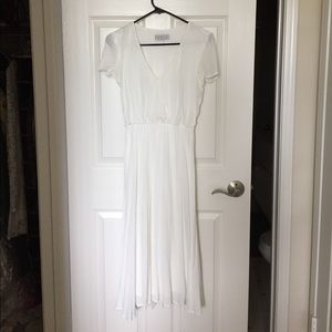 Midi white dress
