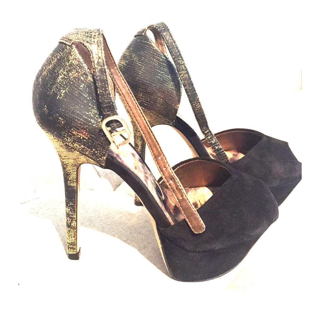 Sam Edelman peep toe platform heels