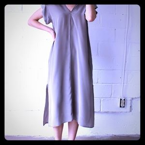 ESBY | Gray Silk Kimono Dress