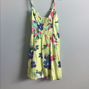 Lime green floral Hollister dress