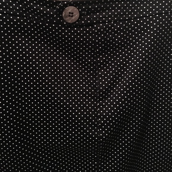 Ladies black &  white polka dot skirt Size 8 Lined - Picture 3 of 3