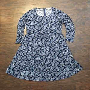 Blue Paisley Michael by Michael Kors Dress 1X
