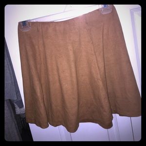 Suede skirt
