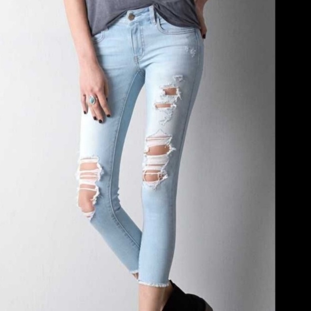 AEO jegging crop super stretch