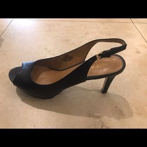 Almost new peep toe shoes