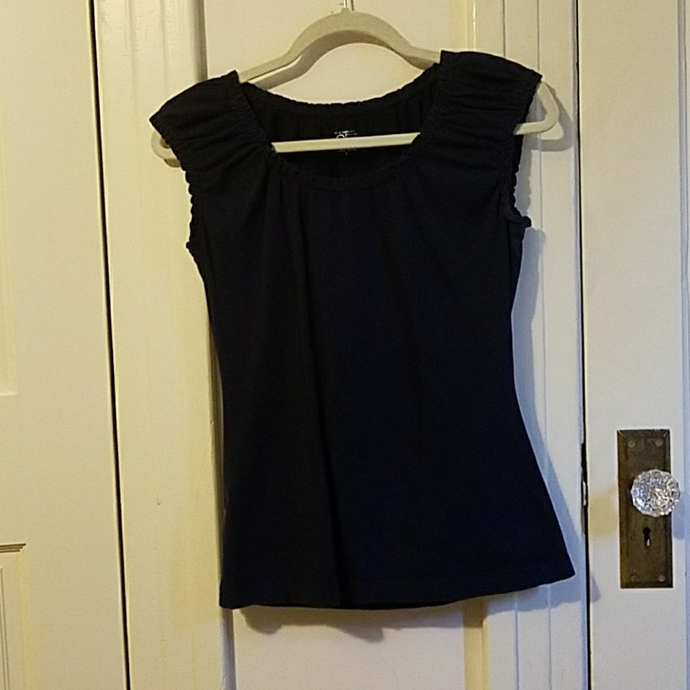 Fitted Navy Top