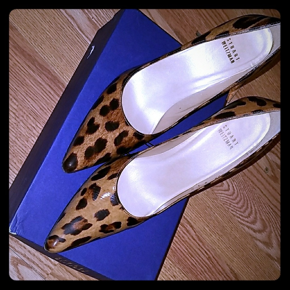 Stuart Weitzman Caramel Jaguar Patent
