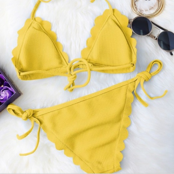 (LAST ONE) Yellow String Bikini PRICE FIRM - Picture 2 of 7