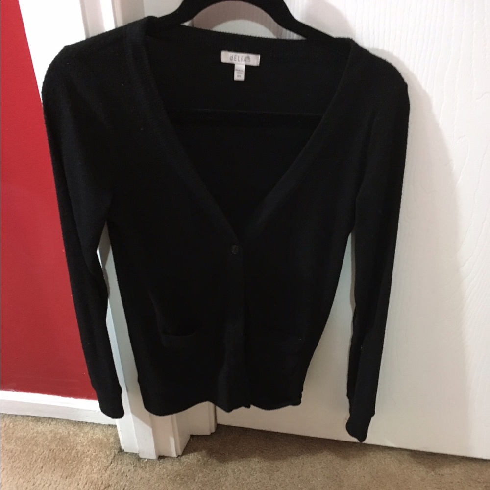 Black cardigan
