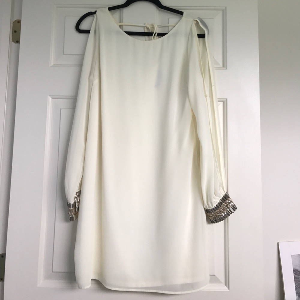 Long Sleeve Cream Dress
