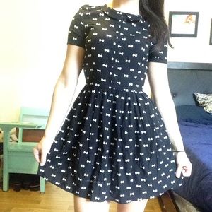 H&M Little black dress with little white bows