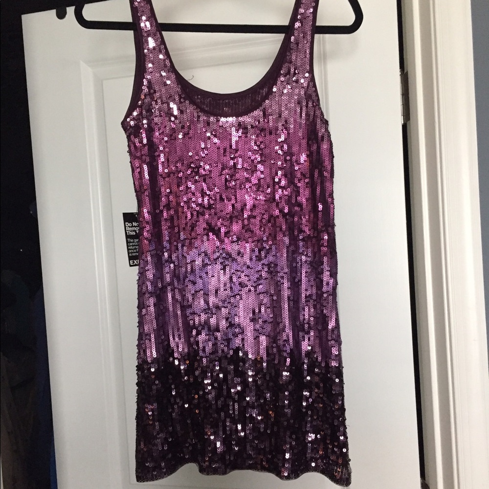 Short sequence dress from Express
