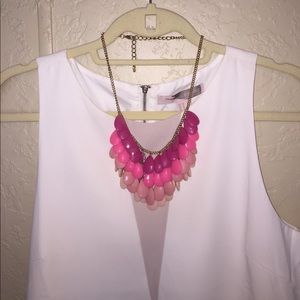 Pink and gold necklace🎀