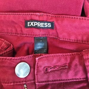 Express Crimson Jeggings