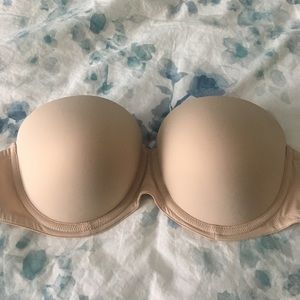 NEVER WORN ~ PINK Strapless Push-Up Bra