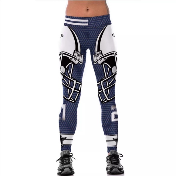 NFL Dallas Cowboys Football leggings NEW Elliott - Picture 2 of 5