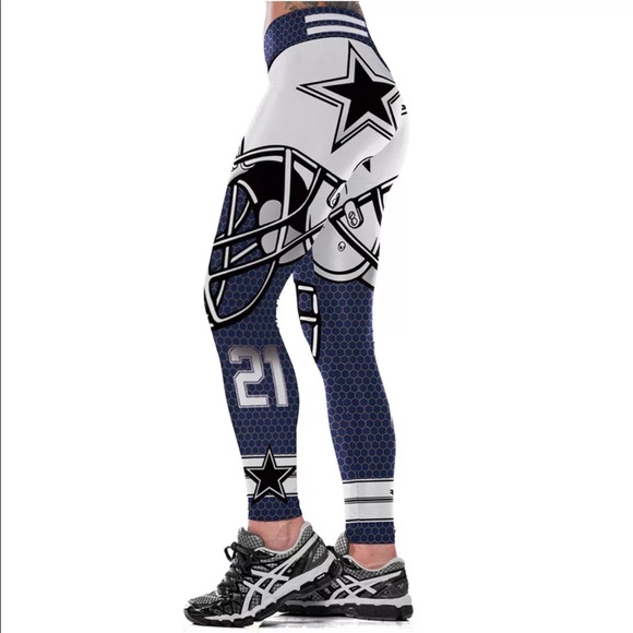 NFL Dallas Cowboys Football leggings NEW Elliott - Picture 3 of 5