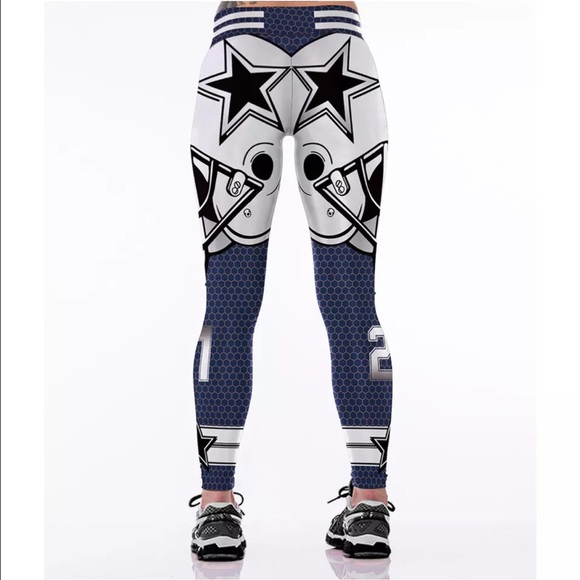 NFL Dallas Cowboys Football leggings NEW Elliott - Picture 4 of 5