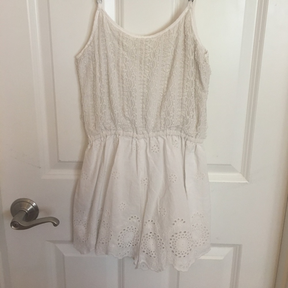 White Lace Romper