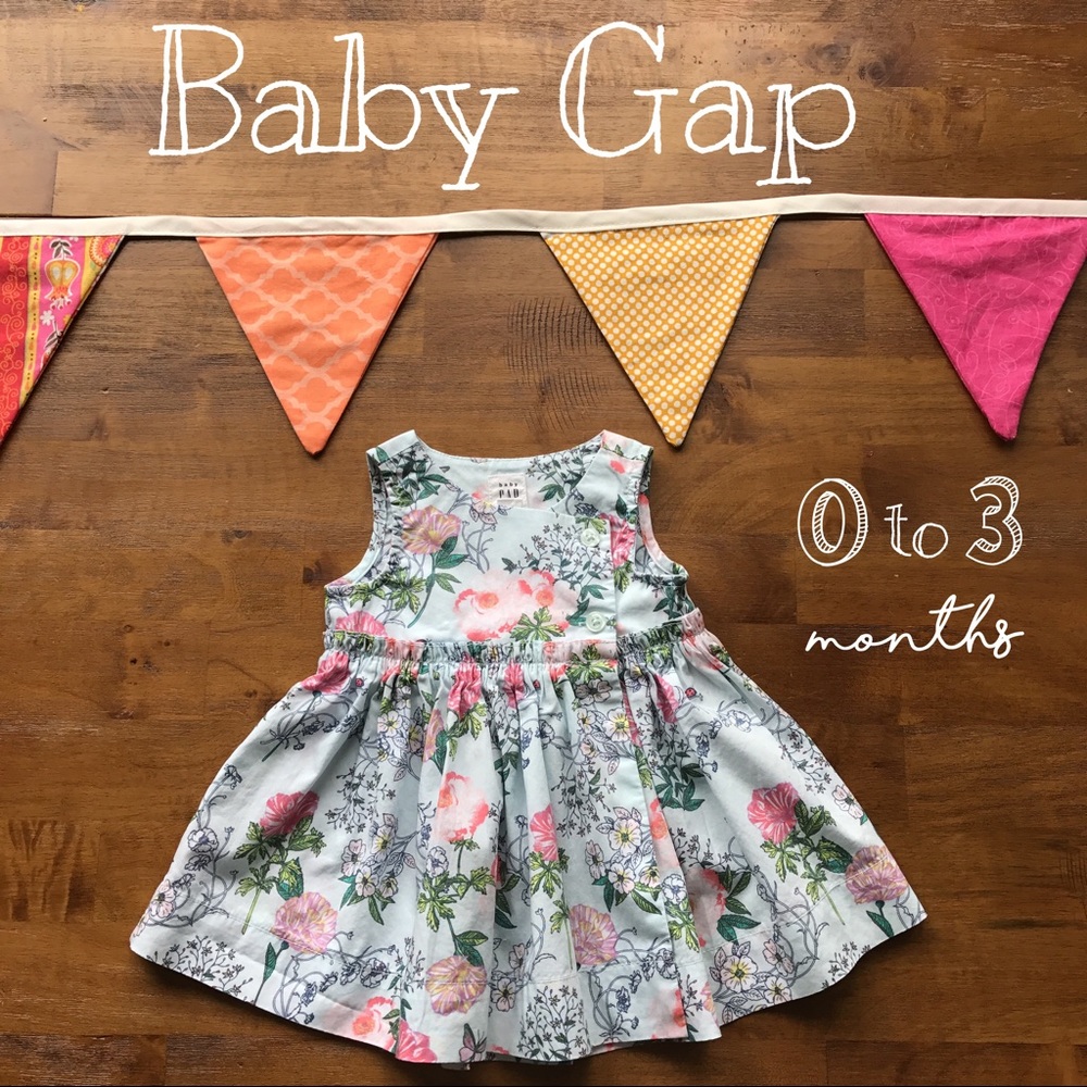 Floral Baby Gap Dress size 0-3 WORN ONLY ONCE