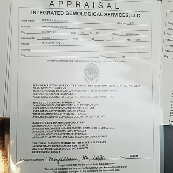 1.2 carat diamond ring - Picture 4 of 4