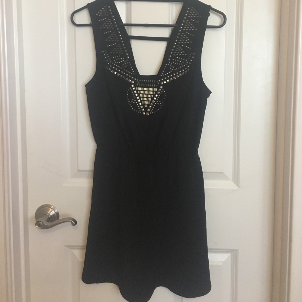 Bejeweled Black Dress