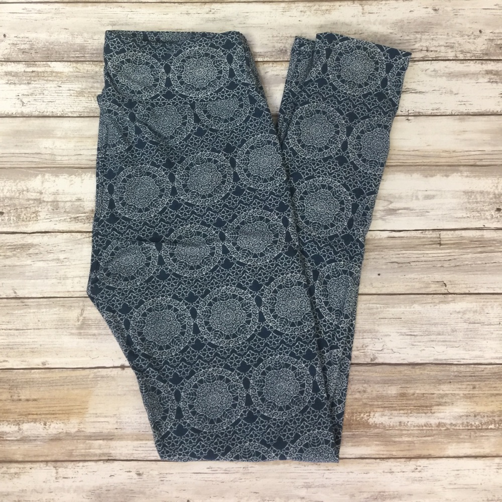 Blue and white new leggings