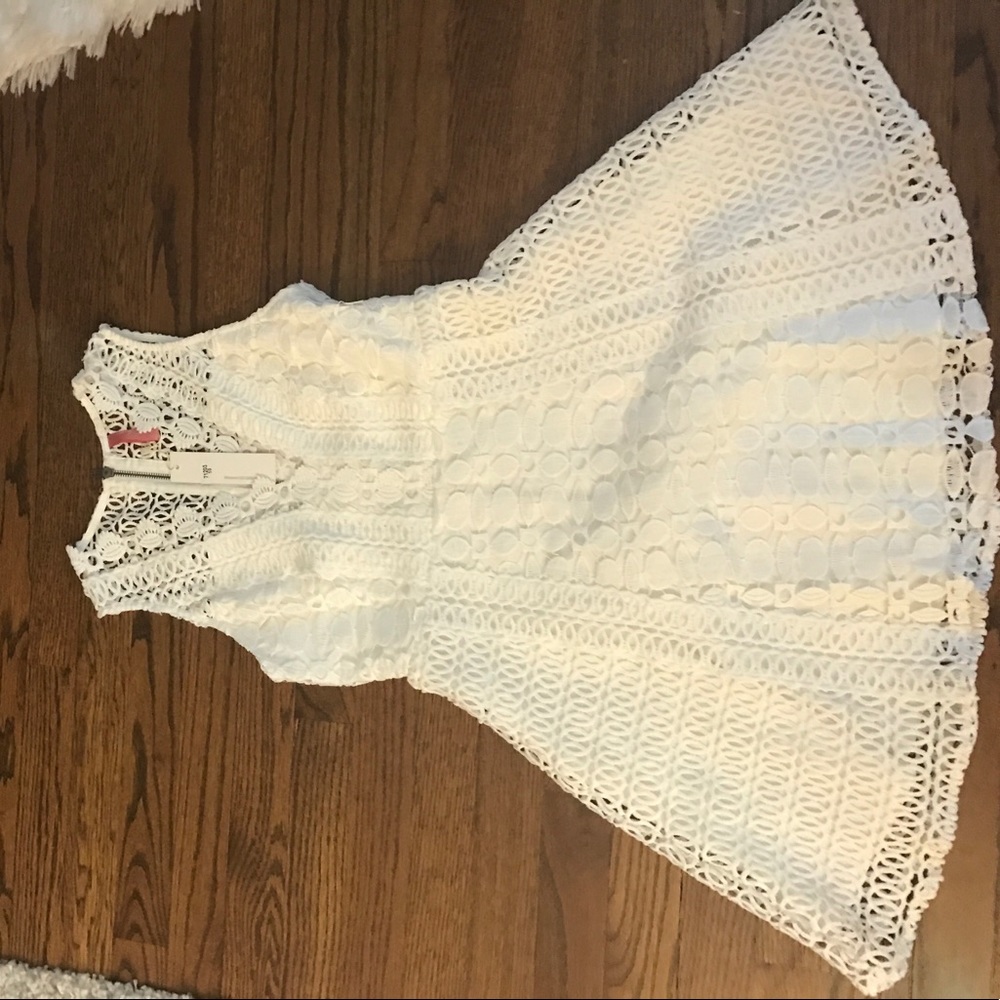BRAND NEW white lace dress with tags