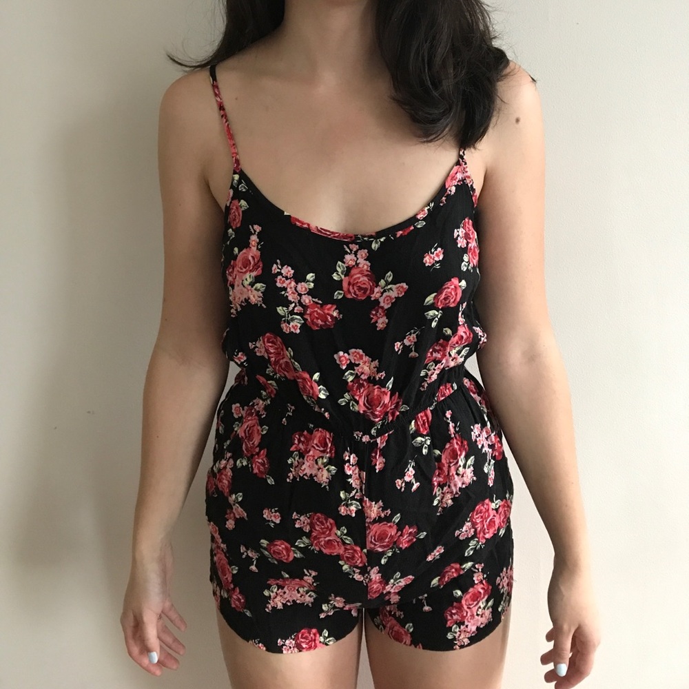 Forever 21 floral romper