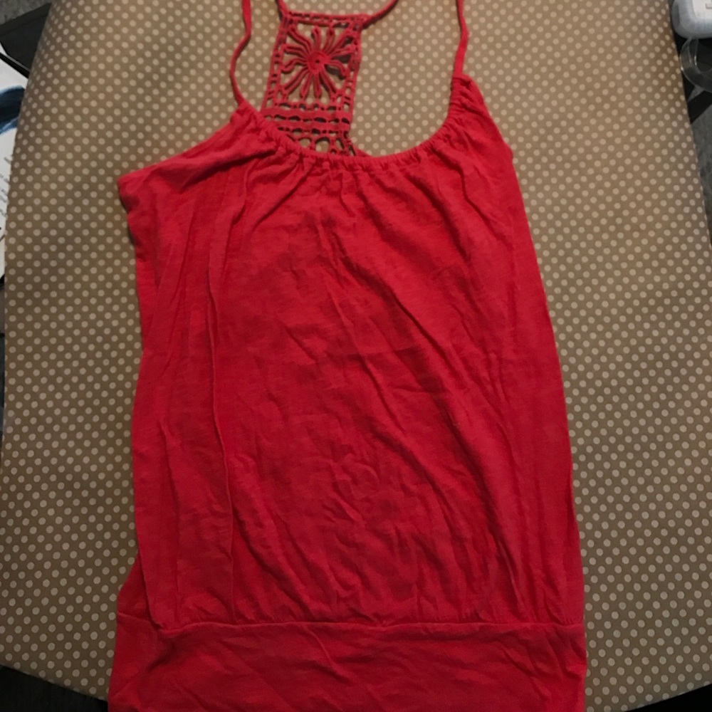 Coral tank top