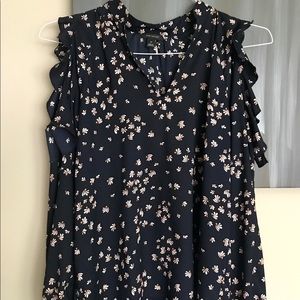 Cold shoulder blouse Ann Taylor Zara XS like new