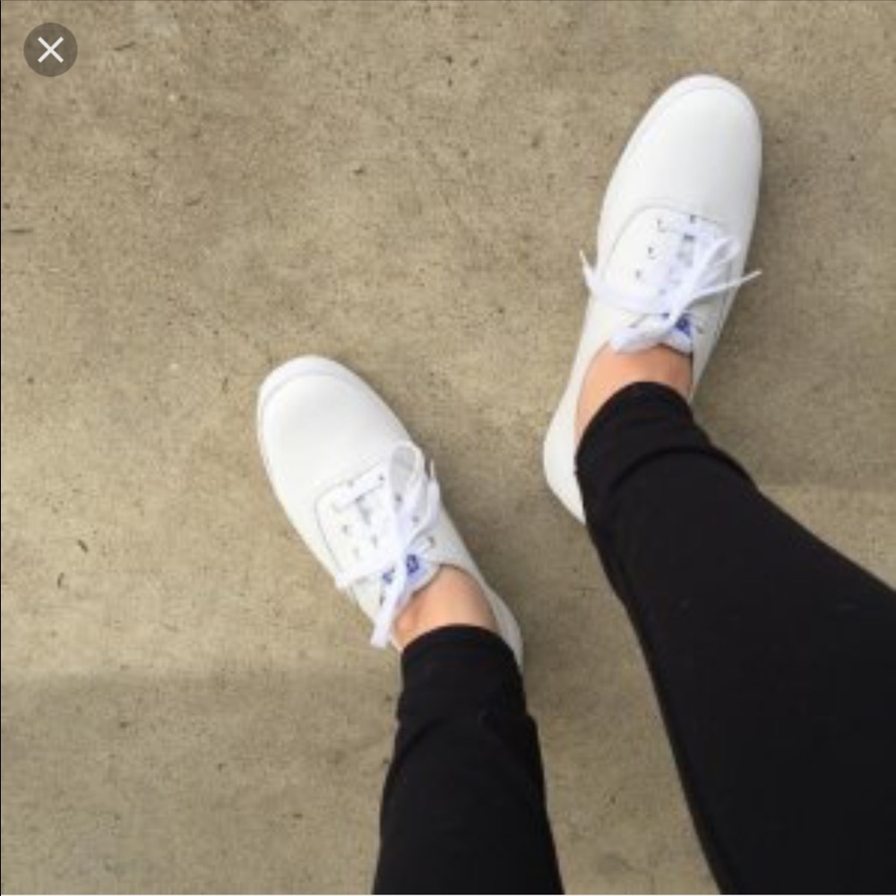 White leather Keds