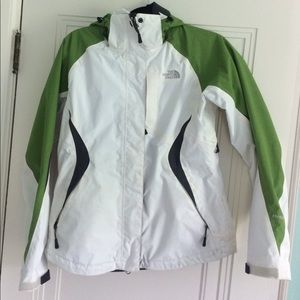 North face rain/shell coat
