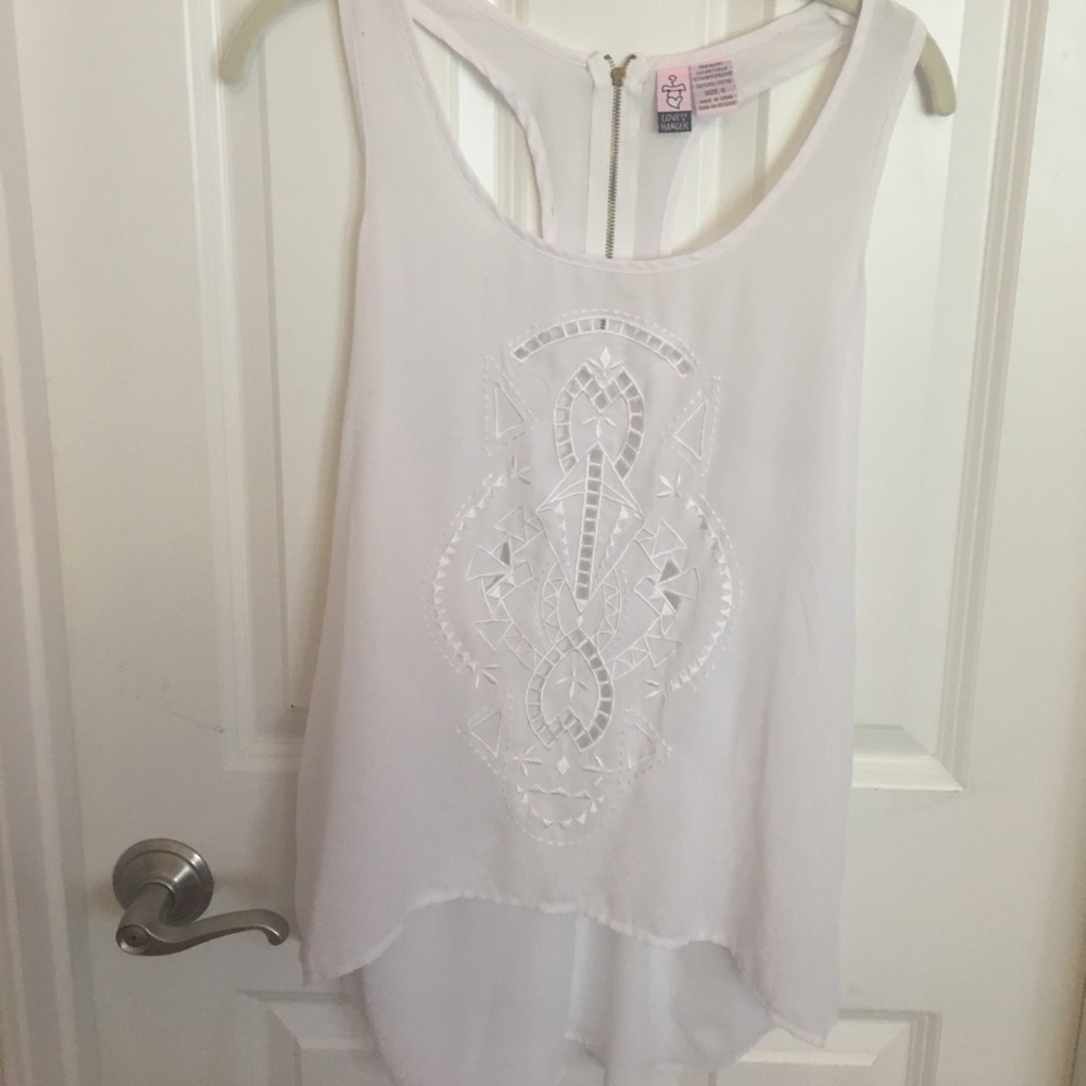 White Chiffon Top