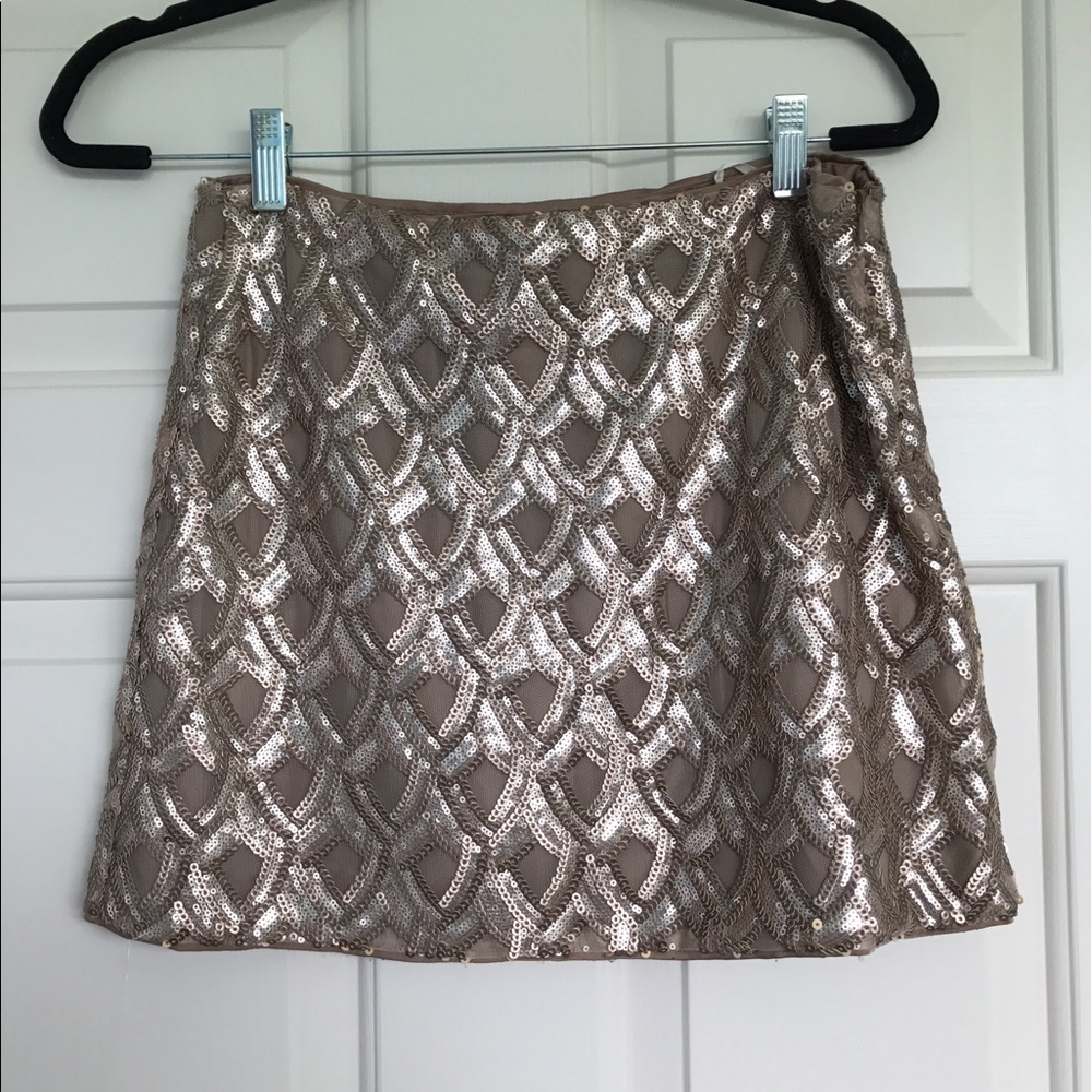Gold Sequin Skirt