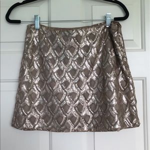 Gold Sequin Skirt