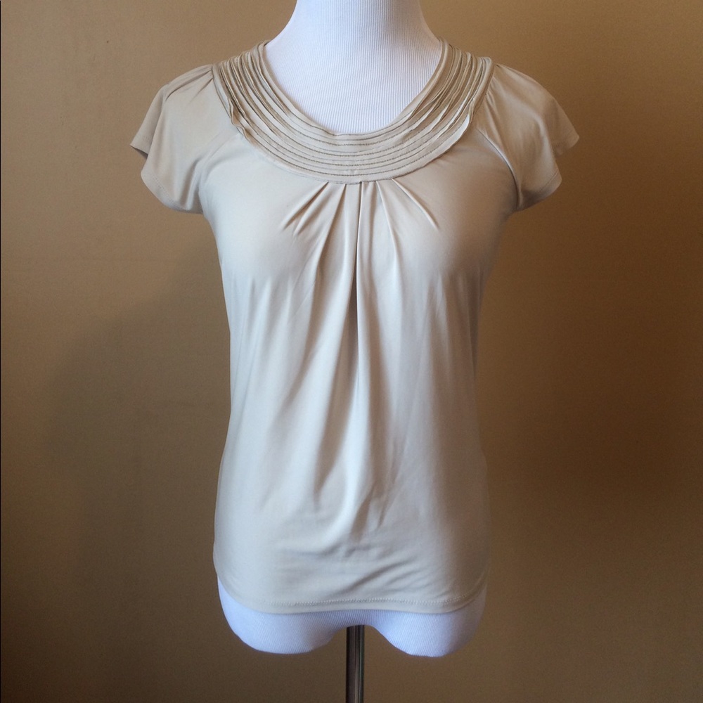 The Limited beige blouse