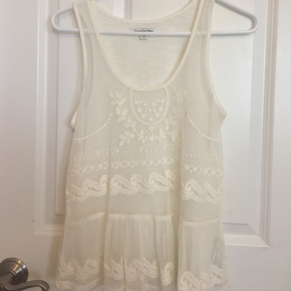 White Lace Babydoll Tank
