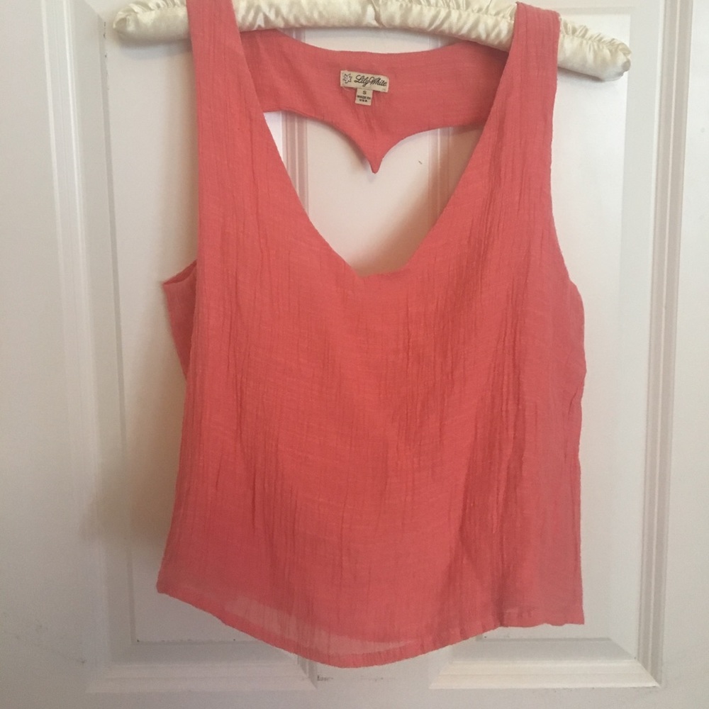 Salmon Cropped Tank