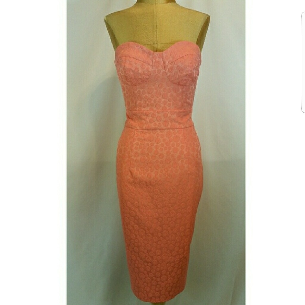 New Asos strapless textured dress