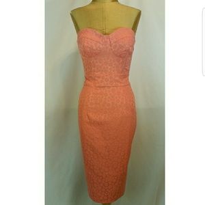 New Asos strapless textured dress