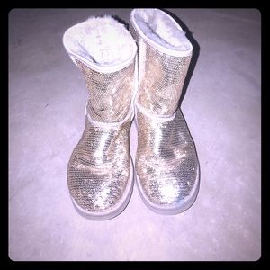 Silver Sequin Uggs