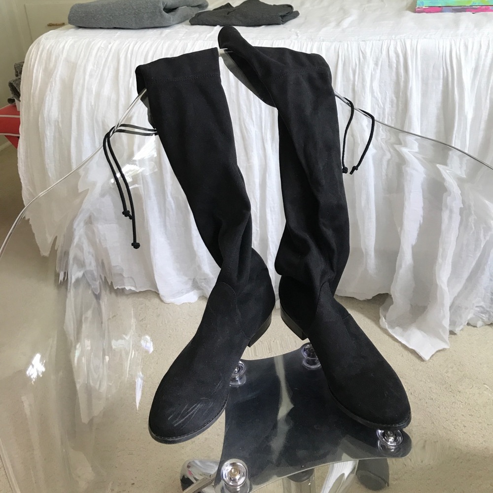 Steve Madden Black Over the Knee Boots