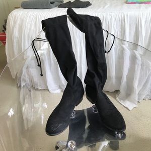 Steve Madden Black Over the Knee Boots