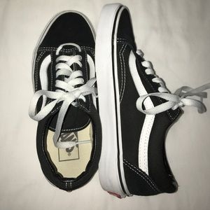Old skool white and black vans