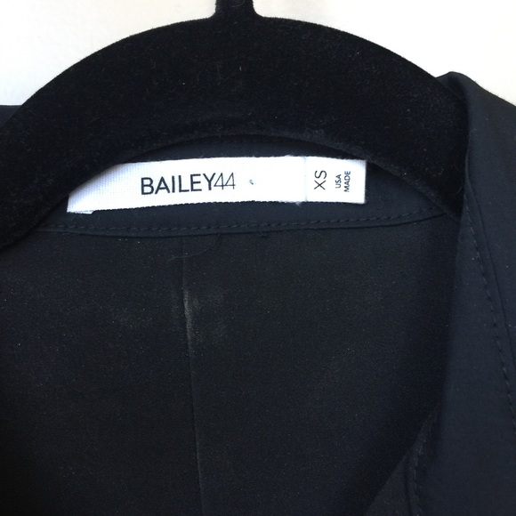 Bailey 44 Black Tank Dress with  "Leather" Panel - Picture 4 of 4