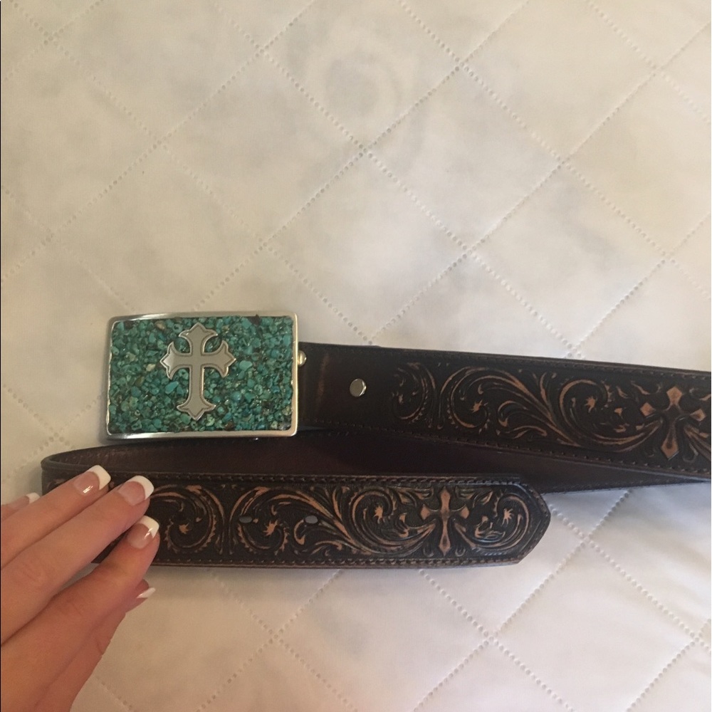 Turquoise western belt